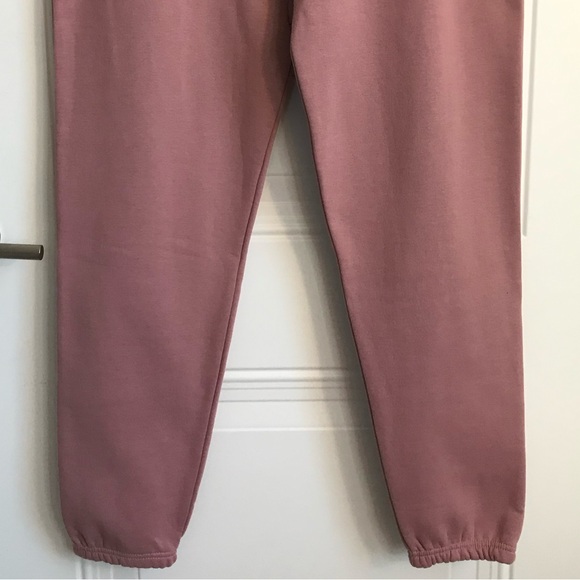 Women's 100% Organic Cotton Original Favorites Mauve Pink Joggers size XL NWT - Picture 5 of 16